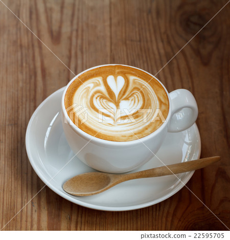 A cup of coffee latte A cup of coffee latte 22595705