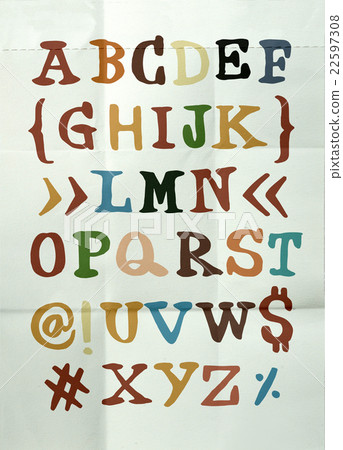 Hand drawn alphabet letters - Stock Illustration [22597308] - PIXTA