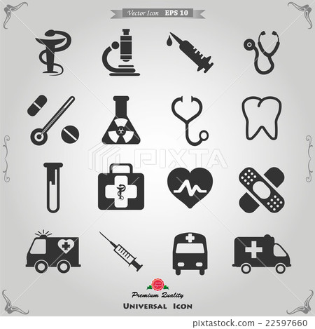 Set of medical icons 22597660