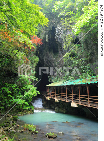 Akiyoshi-do, front entrance, limestone cave 22597974