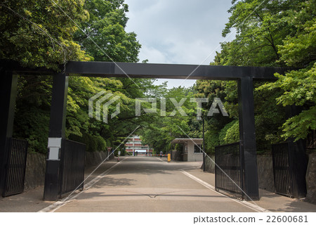 Nanzan University entrance fresh green and blue sky 22600681