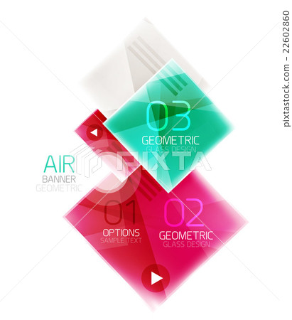 Colorful geometric squares with option 22602860