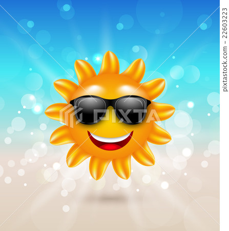 Abstract Hello Summer Background with Cheerful Abstract Hello Summer Background with Cheerful 22603223