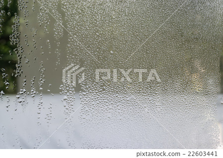 water drops on glass windows in house 22603441