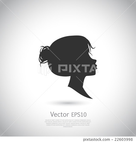 Vector template abstract logo for woman salons and Vector template abstract logo for woman salons and 22603998