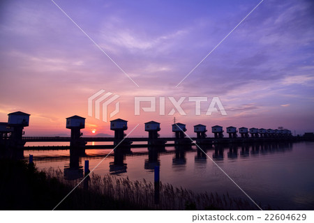 Hachirogata at dawn Hachirogata at dawn 22604629