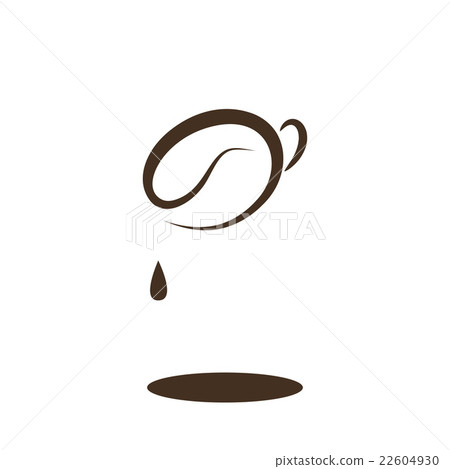 Icon of a coffee cup, vector illustration 22604930