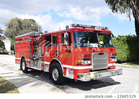 Stock Photo: firetruck, fire-engine, vehicle