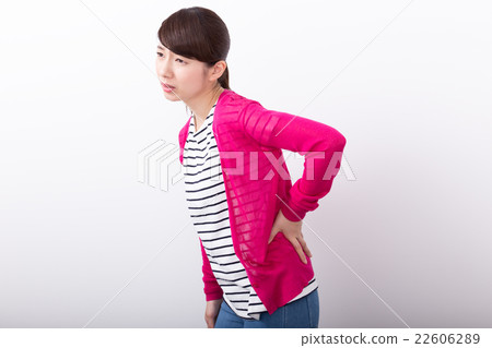 A woman with low back pain A woman with low back pain 22606289