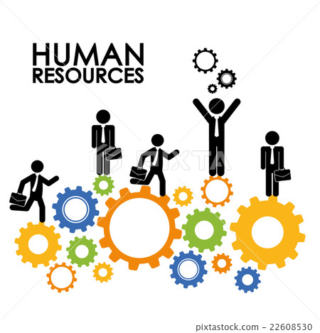 插圖素材: human resources design