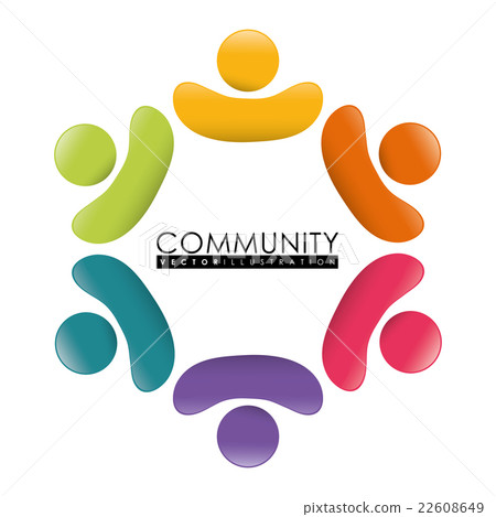 Community people graphic 22608649