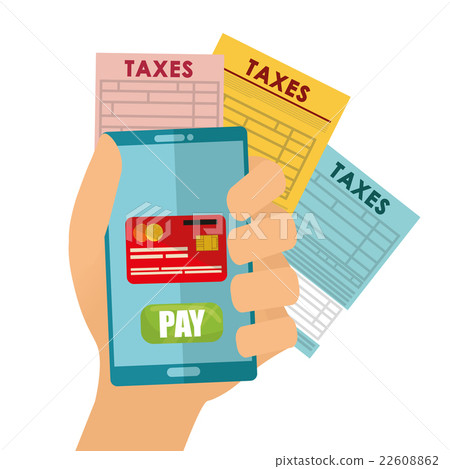 Pay taxes graphic design 22608862
