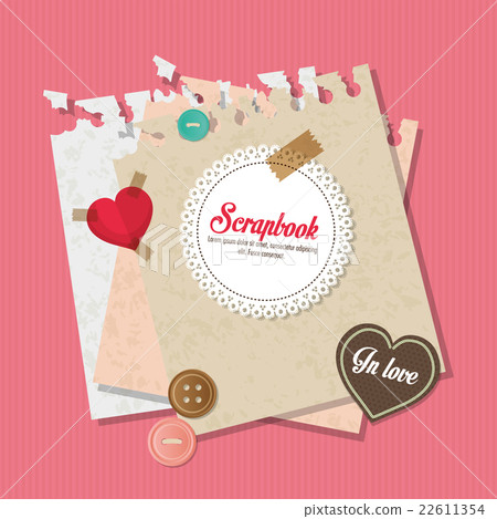 Design Of Scrapbook Icons, Vector Design - Stock Illustration [22611354 ...