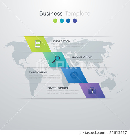 Vector illustration of four square infographics Vector illustration of four square infographics 22613317