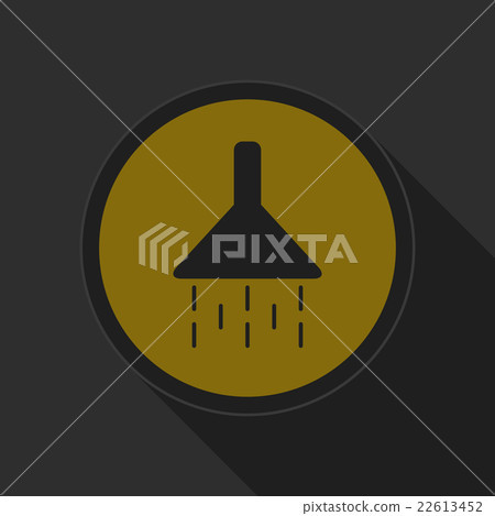 dark gray and yellow icon - shower 22613452