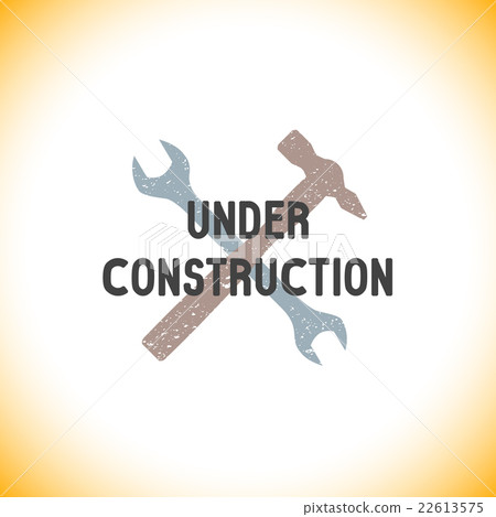 Color Under Construction Sign Template Stock Ilration Color Under Construction Sign Template