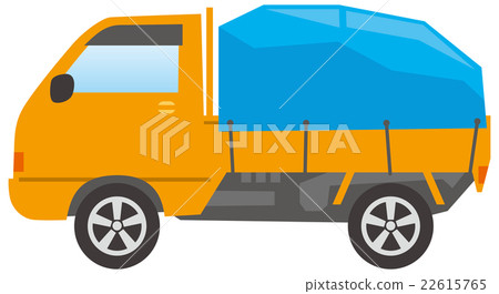 Illustration carrying baggage in a truck 22615765