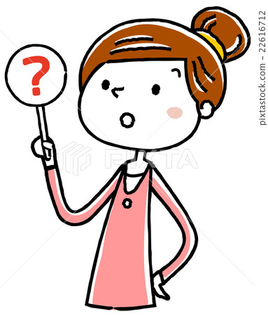 Illustration material: Young lady Answer I do not know 22616712