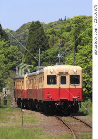 Kominato railroad Kiha entering Kagoshimono station 22616979