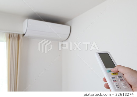 Put The Switch Of The Large Air Conditioner Of Stock