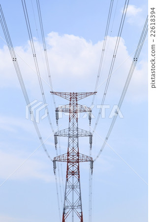 輸電塔和輸電線路 輸電塔和輸電線路 22618394