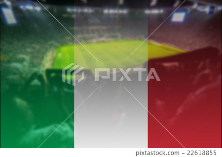 euro 2016 stadium with blending Italy flag 22618855