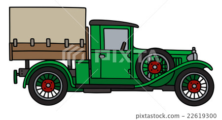 Vintage green truck 22619300