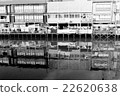 商業住宅連接道頓堀河和屋簷1945年左右 22620638