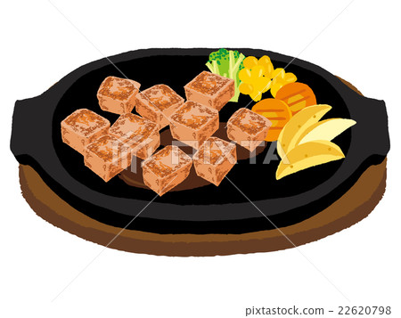 骰子牛排插圖 骰子牛排插圖 22620798