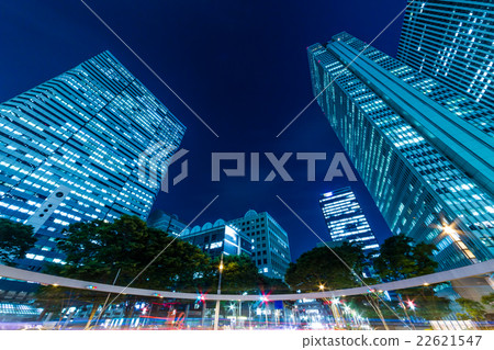 Night view of Shinjuku skyscraper Night view of Shinjuku skyscraper 22621547