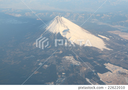 Mt. Fuji taken from an airplane Mt. Fuji taken from an airplane 22622010