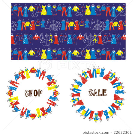 Fashion tailor sale banners, frame and pattern Fashion tailor sale banners, frame and pattern 22622361