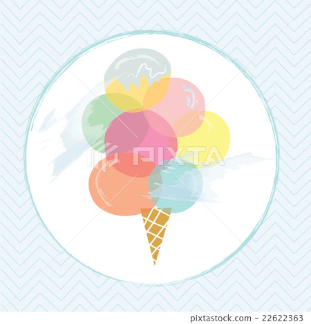 Icecream label design for summer Icecream label design for summer 22622363