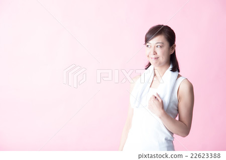 運動型/中型女性（粉色背部） 22623388