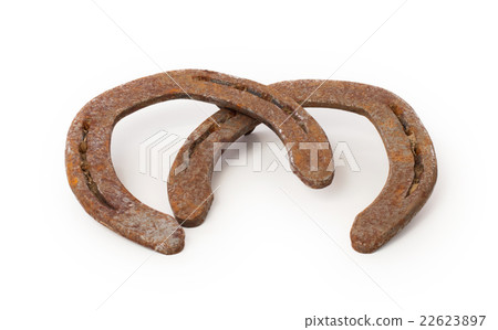 Old rusty horseshoes Old rusty horseshoes 22623897