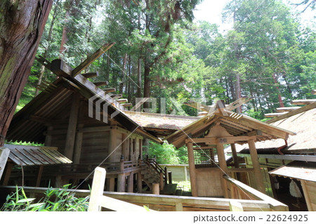 National treasure Nishinai Shinmei temple main hall, middle gate · fishing store 22624925