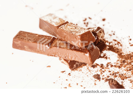 Abstract image of dark chocolate on background 22626103