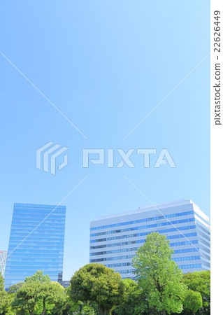 Urban landscape skyscraper and blue sky Urban landscape skyscraper and blue sky 22626449