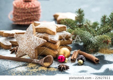 Cooked Christmas holiday traditional gingerbread Cooked Christmas holiday traditional gingerbread 22627811