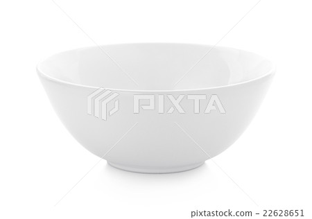 empty White bowl isolated on white background 22628651