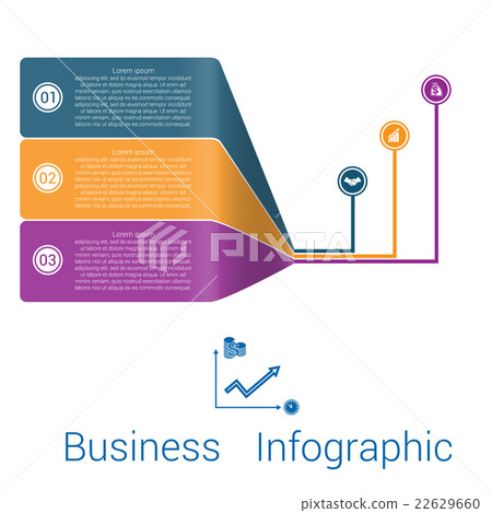Infographic Strips Perspective three position. Infographic Strips Perspective three position. 22629660