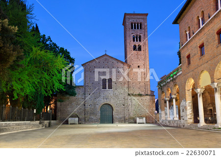 Basilica of Saint Francis in the evening, Ravenna 22630071