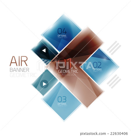 Glass arrow design template Glass arrow design template 22630406