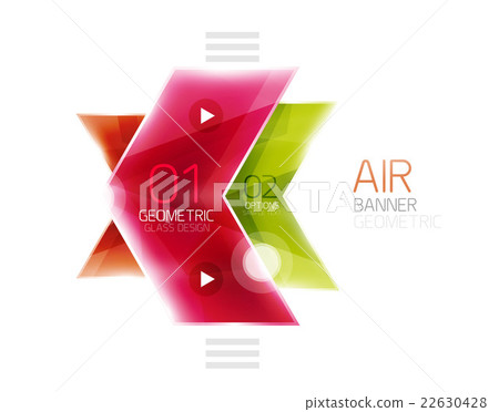 Vector glass arrows Vector glass arrows 22630428