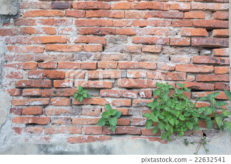 cracked concrete vintage brick wall cracked concrete vintage brick wall 22632541