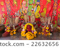 Joss Stick burn on th box at chinese shrine 22632656