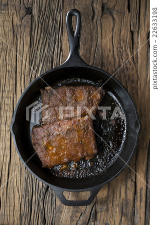 Barbecue pork ribs. Barbecue pork ribs. 22633198
