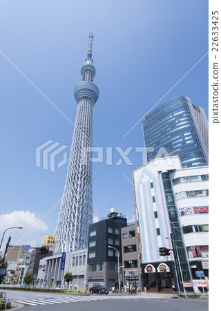 Tokyo Sky Tree seen from Oshigami Ekimae 22633425