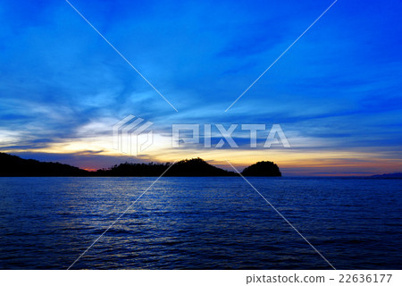 Togean Islands at sunset. Indonesia. Togean Islands at sunset. Indonesia. 22636177