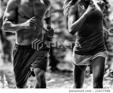 Jogging couple Jogging couple 22637496